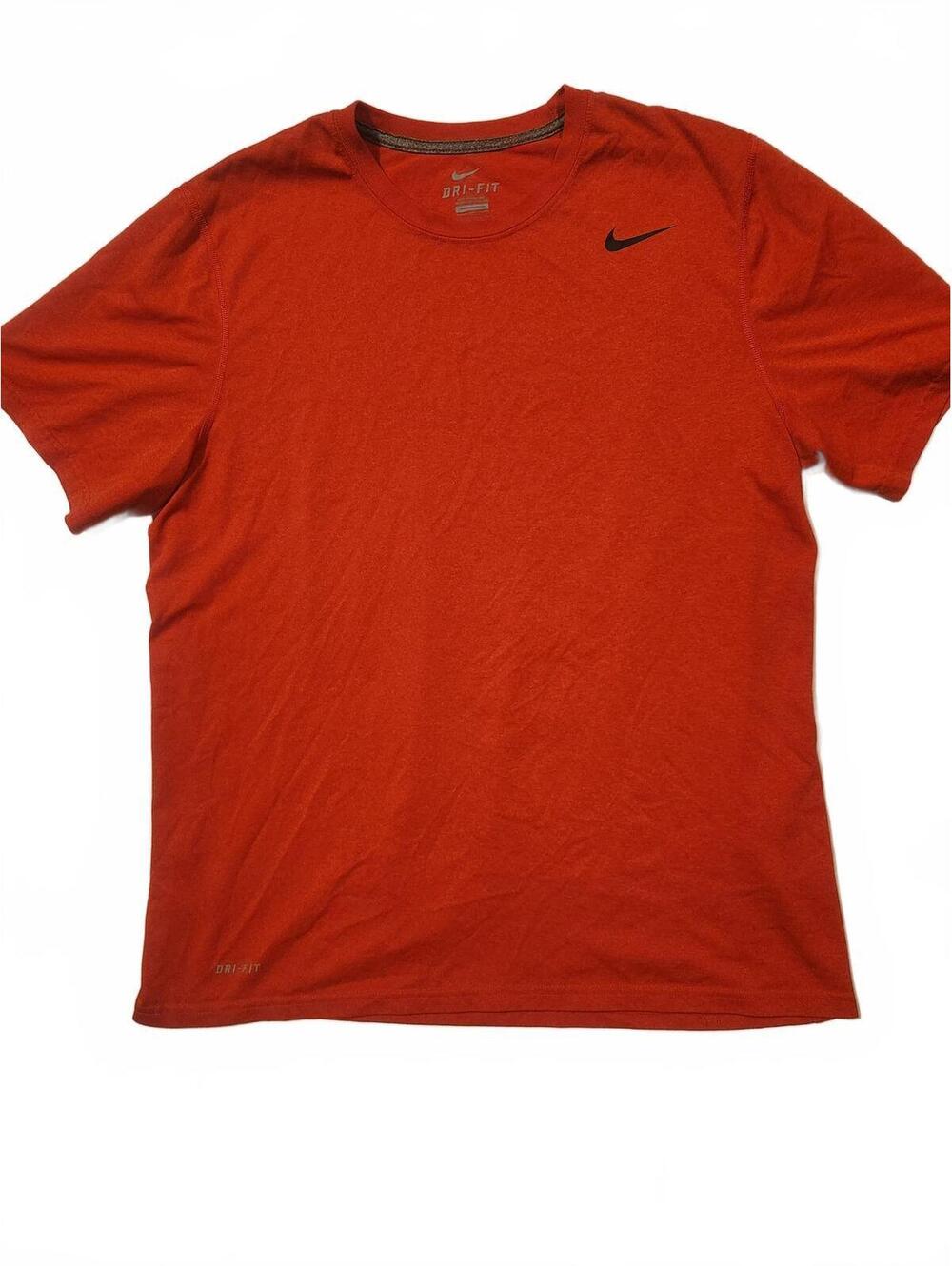 Orange Nike Dri Fit Mens Short Sleeve Shirt. Mens Size Large. Great condition